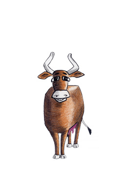 dessin de vache