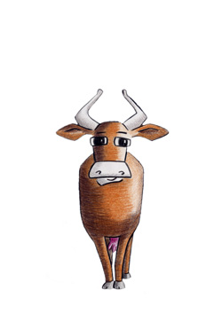 dessin de vache