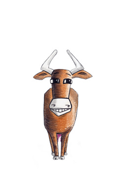 dessin de vache