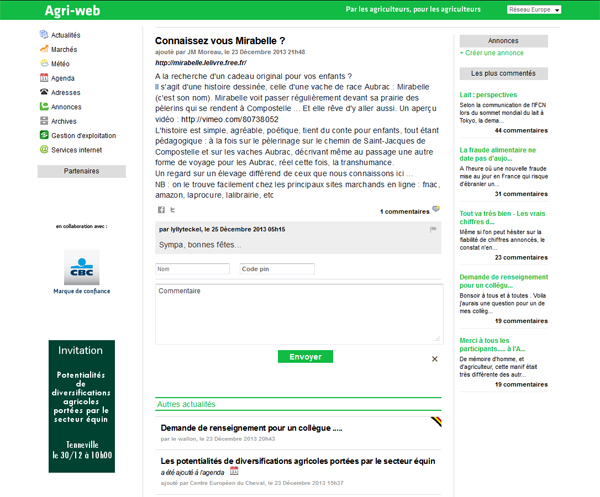 article paru sur le site agri-web